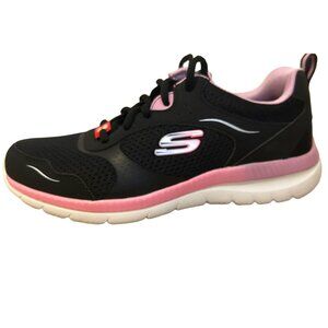 Skechers Women's 7.5 Wide Pink and White